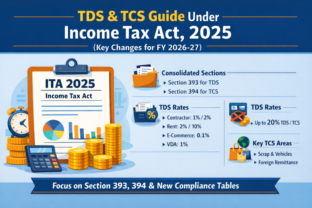 TDS & TCS under Income Tax Act, 2025 – Updated Practical Guide for FY 2026-27 20