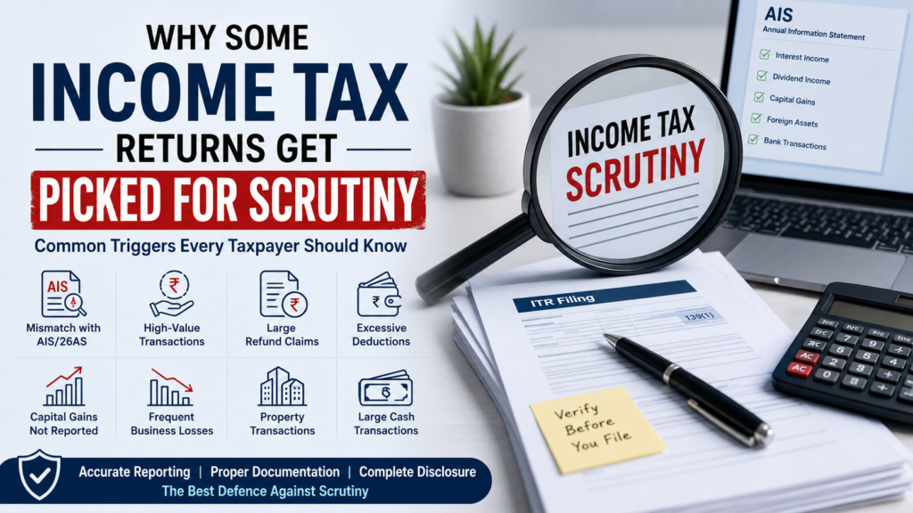 Why Some Income Tax Returns Get Picked for Scrutiny: Common Triggers Every Taxpayer Should Know 49 itr picked for scrutiny