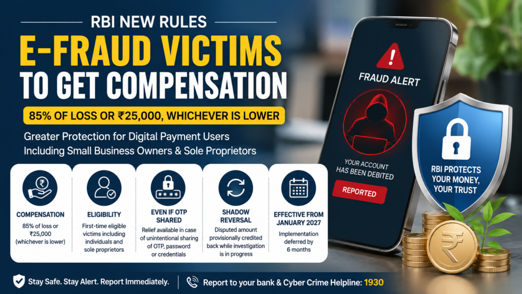 E-Fraud Victims to Get Compensation: RBI's New Digital Fraud Protection Framework Explained 54 e fraud victims compensation
