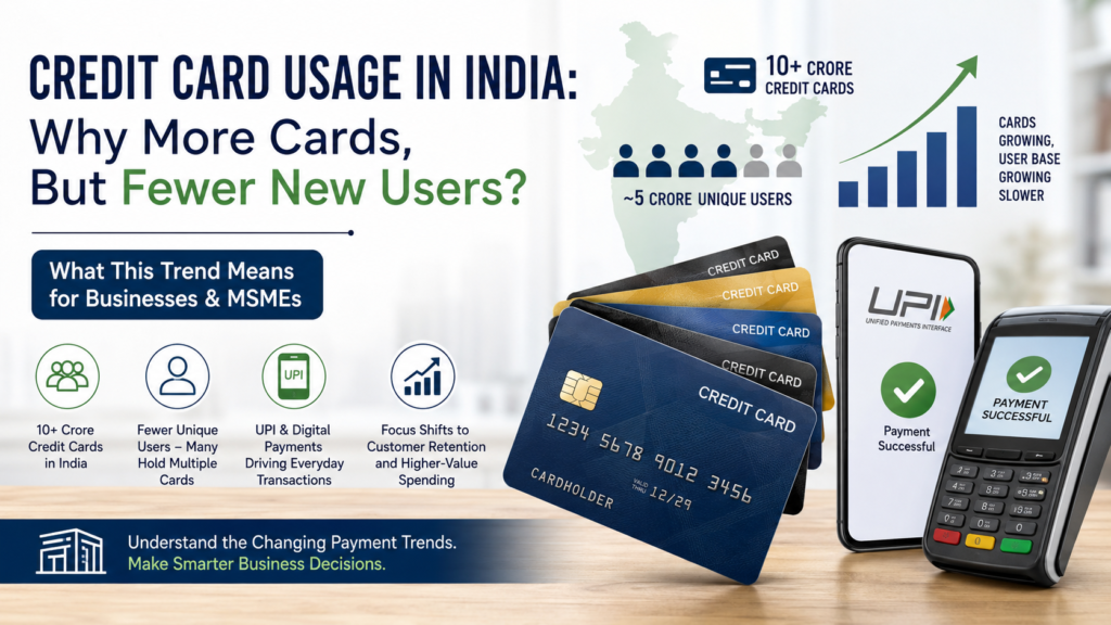Are Indians Using Credit Cards Less? What the Latest Credit Trends Mean for Businesses in India 60 credit card usage