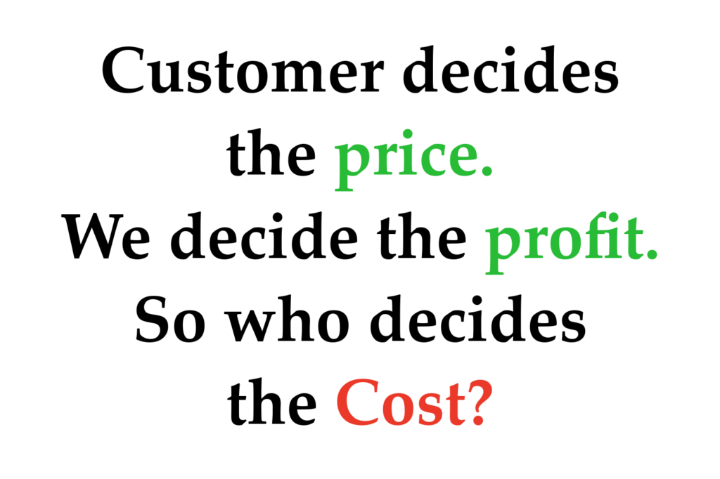Core Services 06 target costing